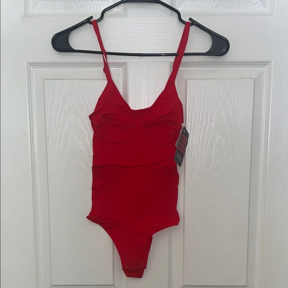 Red Shapewear Bodysuit - Women Intimates